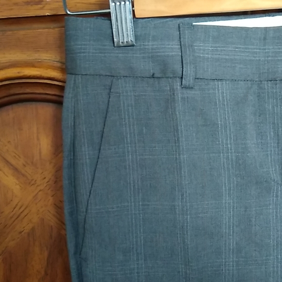 Theory Wool Slacks Gray Windowpane, Size 00 NWT - Picture 4 of 7